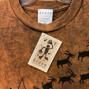 NWT BFOFO Clothing Petroglyph Tee 90s- Acid Wash O/S- made in CANADA